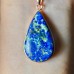 Azurite Chrysocolla Pendant s925 plated gold,DIY Necklace Azurite Chrysocolla Pendant s925 plated gold,DIY Necklace