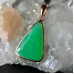 Gold-Plated Chrysoprase Pendant Necklace: Dainty Green Gemstone Jewelry Gold-Plated Chrysoprase Pendant Necklace: Dainty Green Gemstone Jewelry