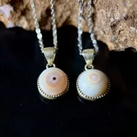 Handmade Silver-Edged Ocean Jasper Necklace: Calming Crystal Pendant