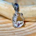 Hyalite Opal Fluorite Pendant – Sterling Silver, Mexican Gemstone