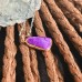 Kite Sugilite Pendant Necklace: Gold Plated 925 Silver, Handmade Kite Sugilite Pendant Necklace: Gold Plated 925 Silver, Handmade