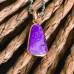 Kite Sugilite Pendant Necklace: Gold Plated 925 Silver, Handmade Kite Sugilite Pendant Necklace: Gold Plated 925 Silver, Handmade