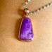 Kite Sugilite Pendant Necklace: Gold Plated 925 Silver, Handmade Kite Sugilite Pendant Necklace: Gold Plated 925 Silver, Handmade