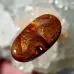 Mexican Fire Agate Gemstone(20.4mm* 10.8mm9ct) | Natural Crystal with Fiery Red-Orange Flash Mexican Fire Agate Gemstone(20.4mm* 10.8mm9ct) | Natural Crystal with Fiery Red-Orange Flash
