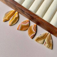 Mexican Laguna Lace Agate Polished Cabochon - Handcrafted Natural Gemstone from Chihuahua, Mexico Mexican Laguna Lace Agate Polished Cabochon - Handcrafted Natural Gemstone from Chihuahua, Mexico