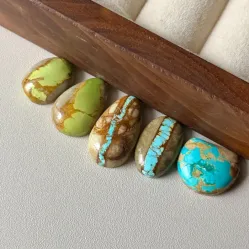 Natural Turquoise Polished Cabochons | DIY Jewelry Making Essential Natural Turquoise Polished Cabochons | DIY Jewelry Making Essential